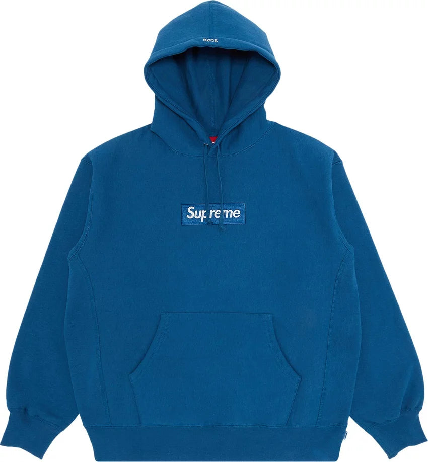 Outlets Supreme Box Logo Hooded Sweatshirt in Blue