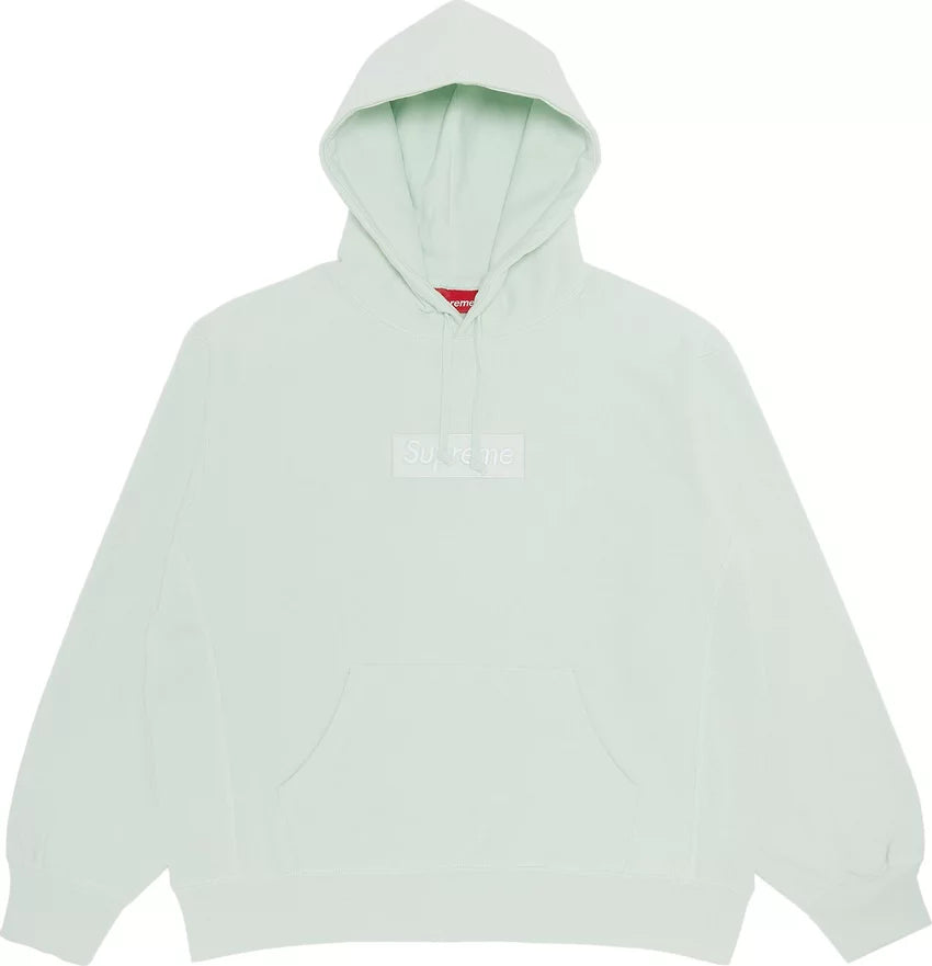 Supreme Hoodie Box Logo Light Green FW23