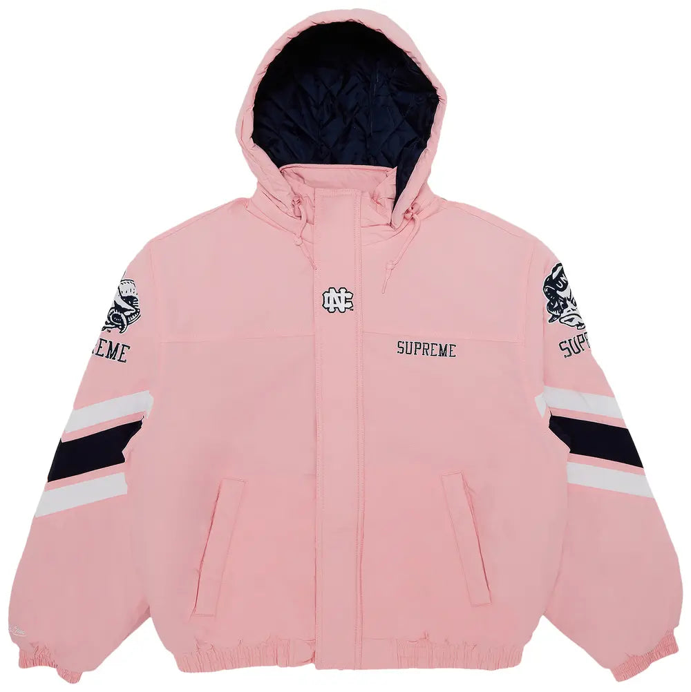 Supreme Jacket x Mitchell Ness Ncaa Pink - Main Image