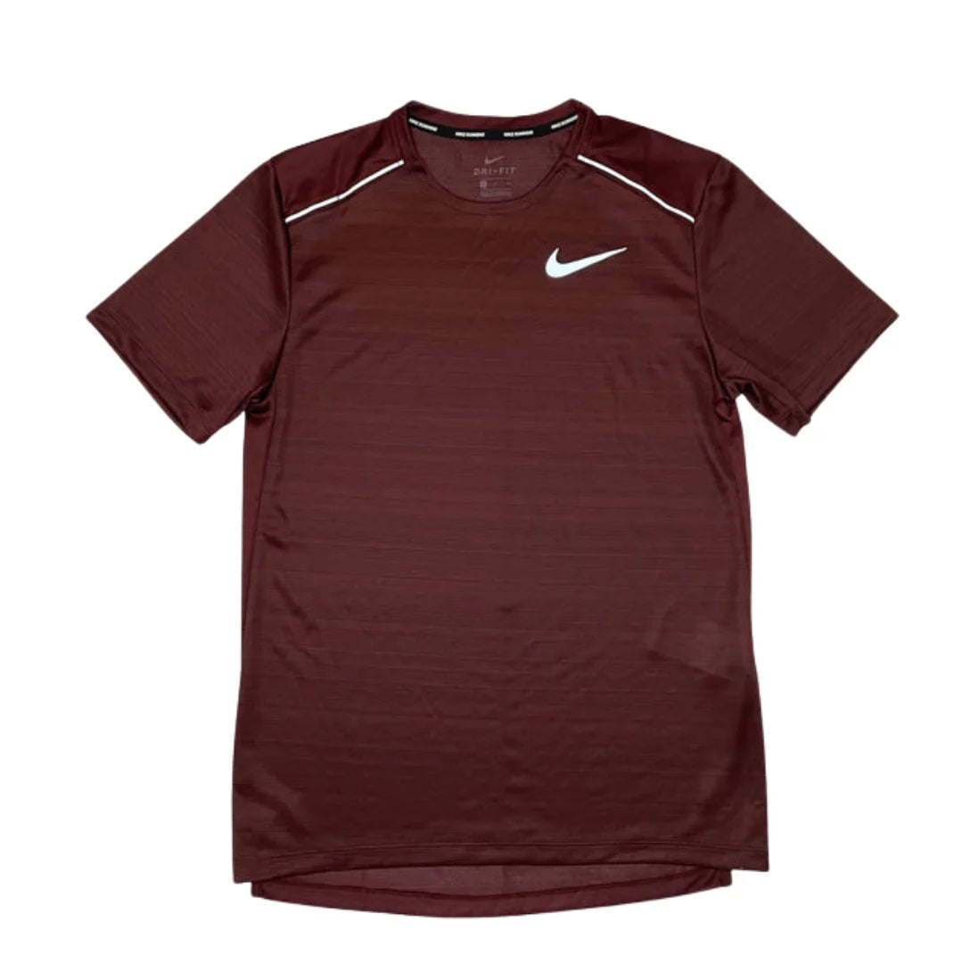 Nike Miler 1.0 T Shirt Night Maroon Flip Supply