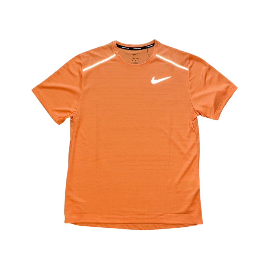 Nike Miler 1.0 T Shirt Orange Flip Supply