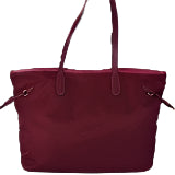 Prada Tessuto Saffiano Burgundy Tote Bag (Preloved)