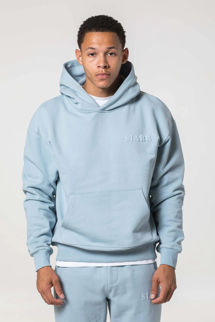 SIARR Puff Hoodie Baby Blue