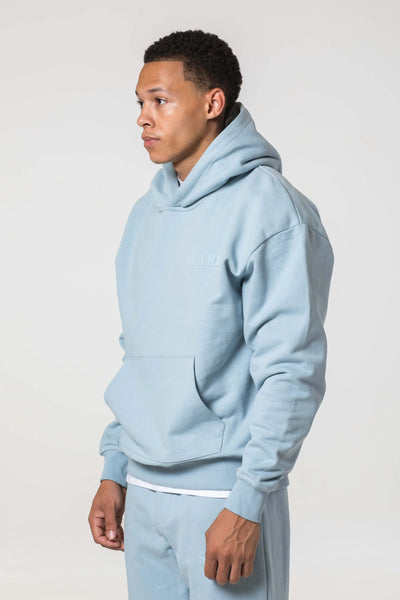 SIARR Puff Hoodie Baby Blue