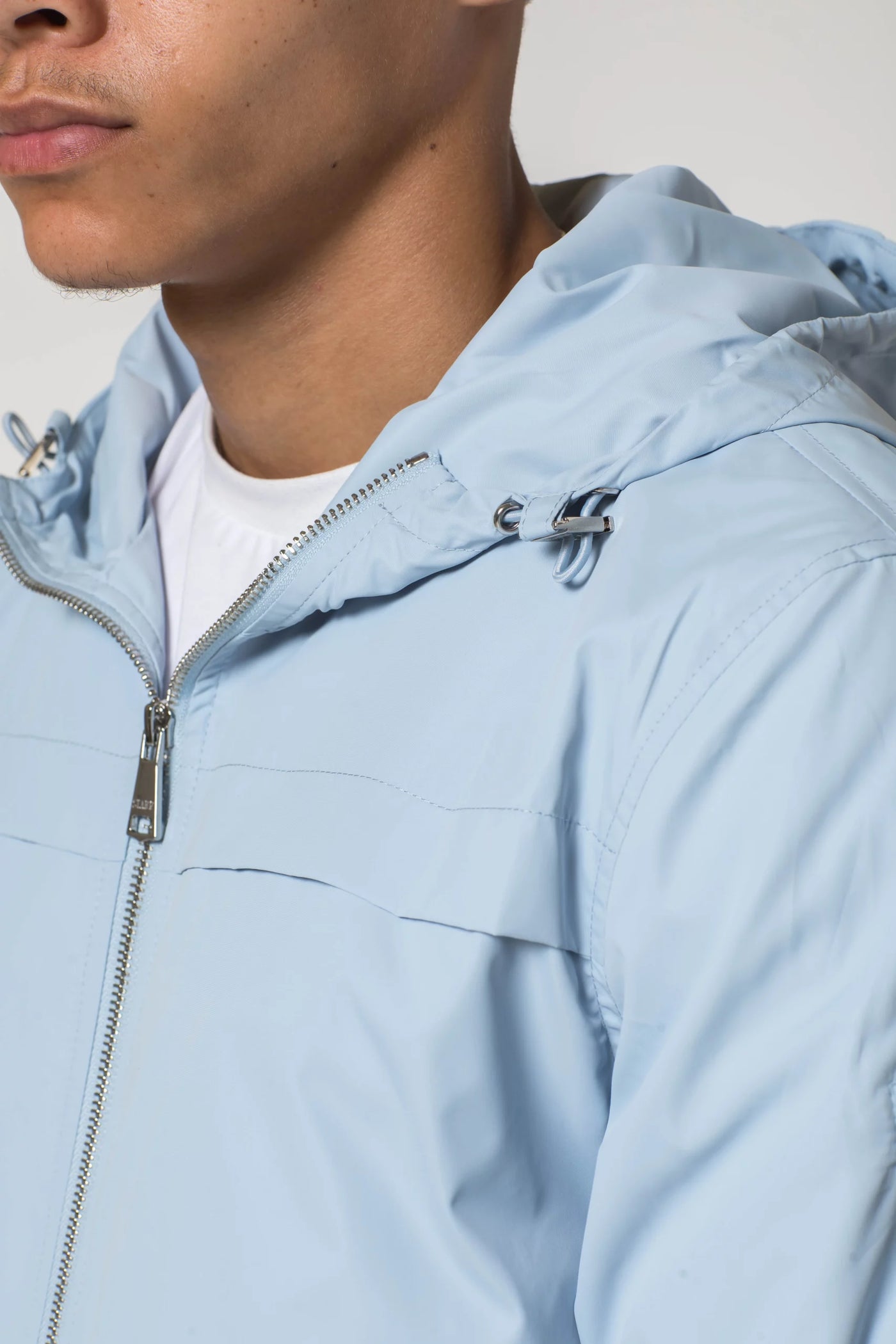 Baby blue windbreaker clearance