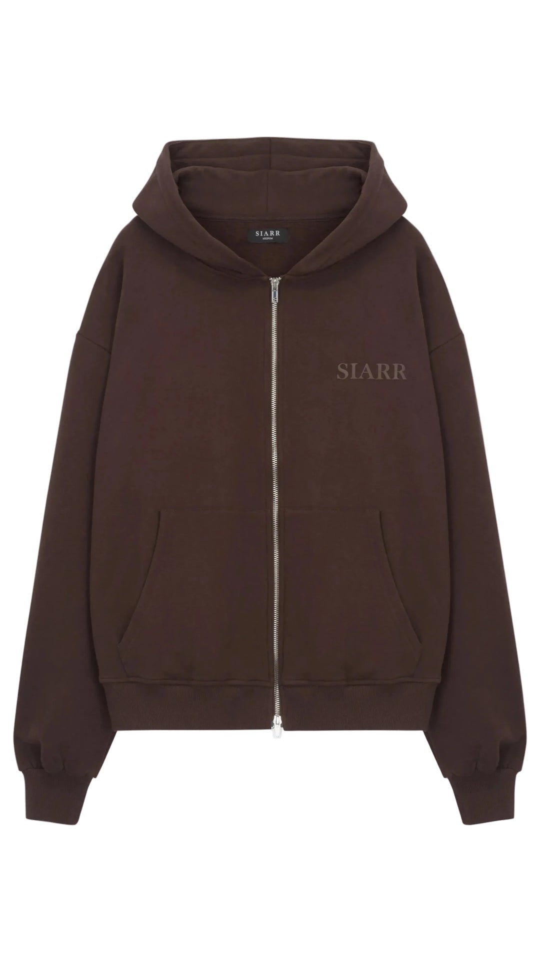 SIARR Zip Hoodie Brown