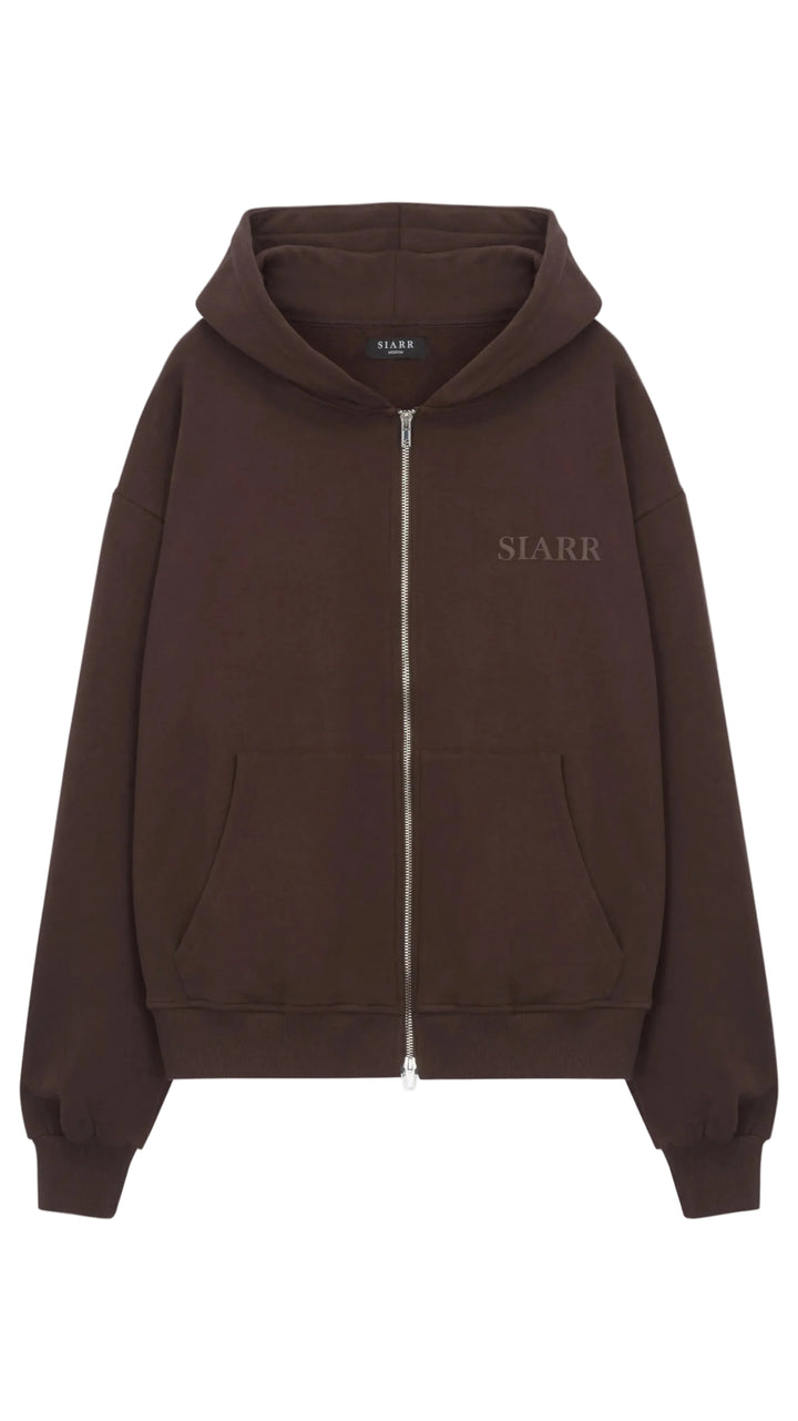 SIARR Zip Hoodie Brown