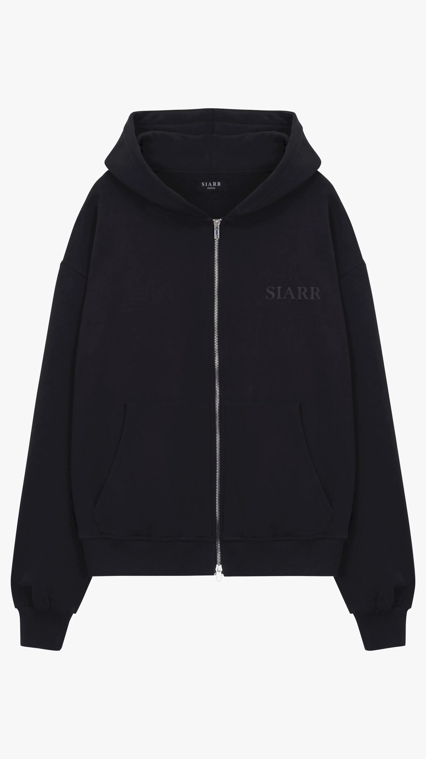 SIARR Zip Hoodie Black