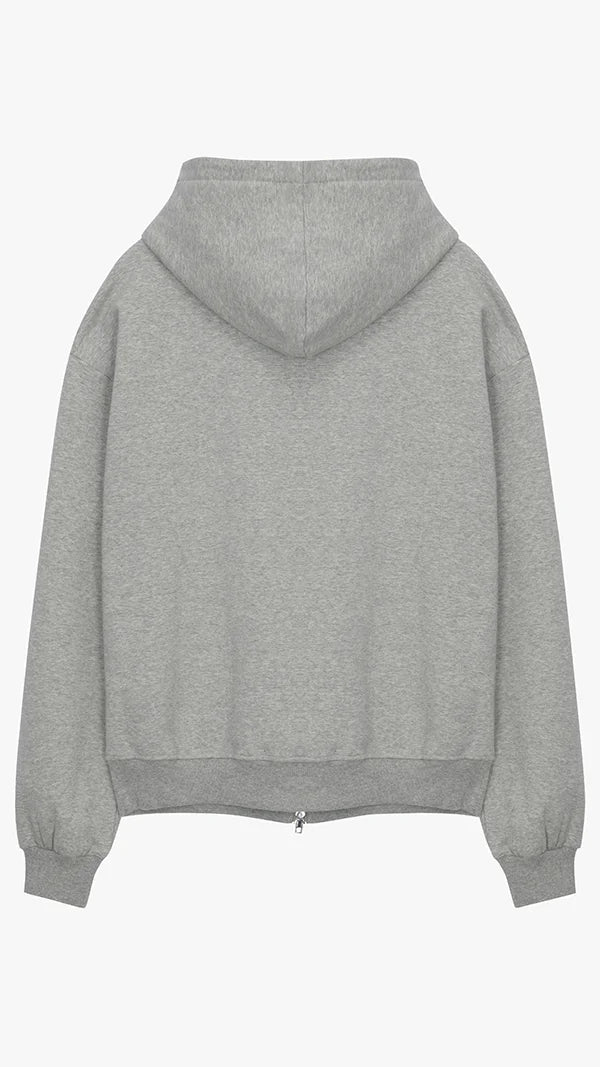 SIARR Zip Hoodie Light Grey