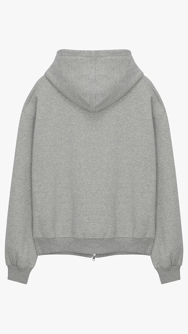 SIARR Zip Hoodie Light Grey