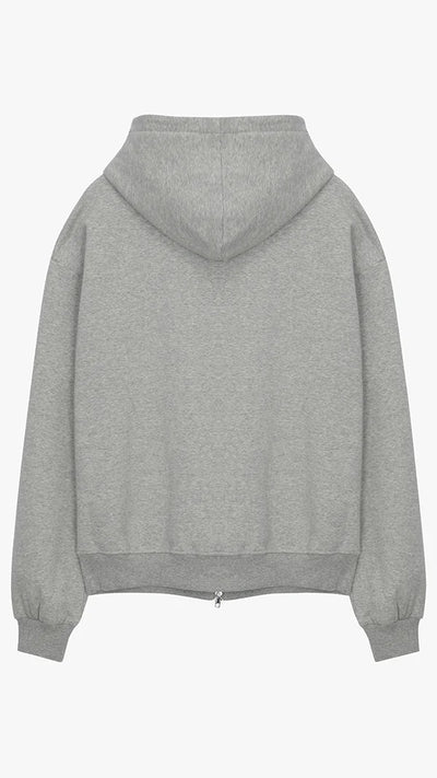 SIARR Zip Hoodie Light Grey