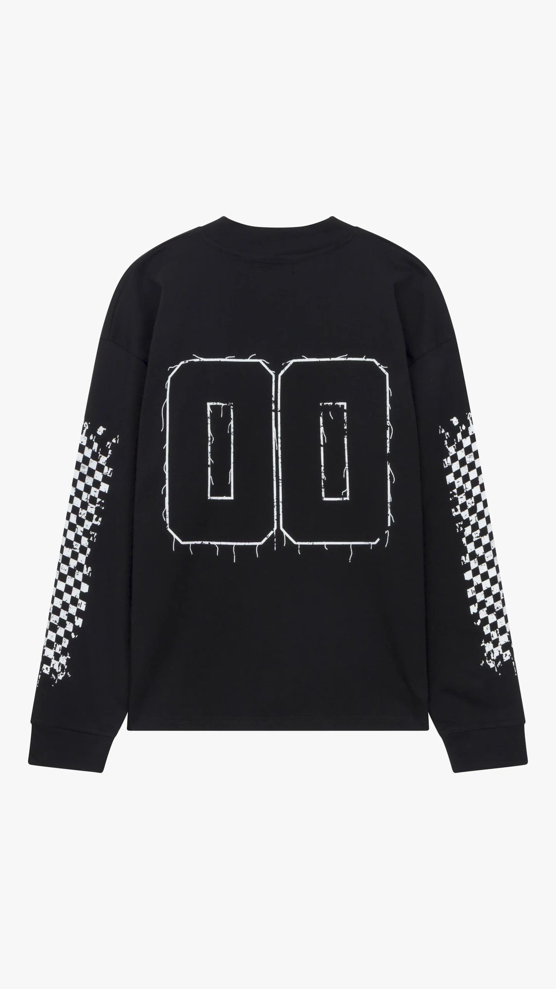 SIARR Chequered Long Sleeve T Shirt Black