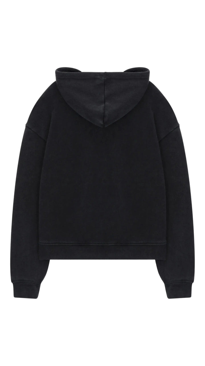 SIARR Washed Zip Through Hoodie Washed Back