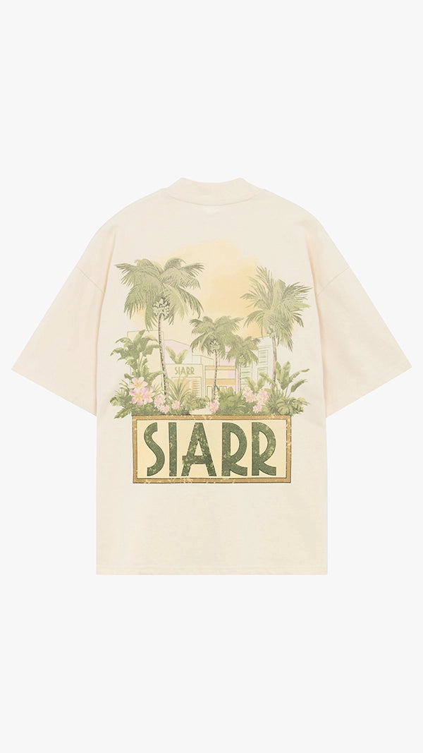 SIARR Palm T Shirt Beige