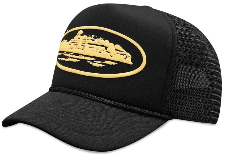 Corteiz Cap Alcatraz Black & Yellow