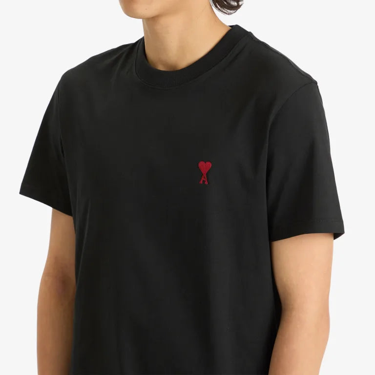 Ami Paris T Shirt Ami De Coeur Black