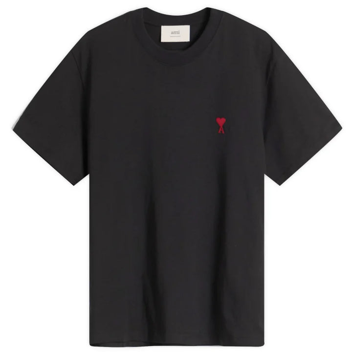 Ami Paris T Shirt Ami De Coeur Black