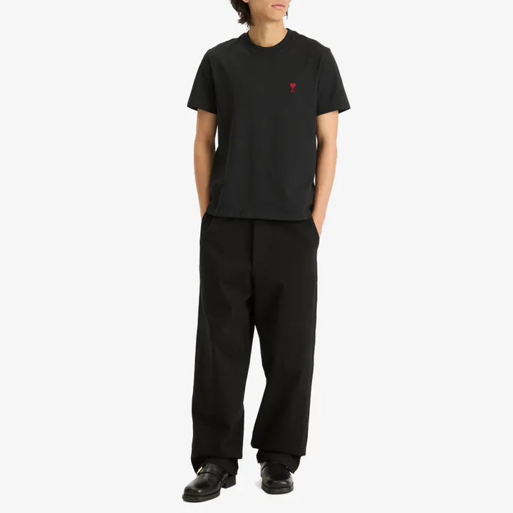 Ami Paris T Shirt Ami De Coeur Black