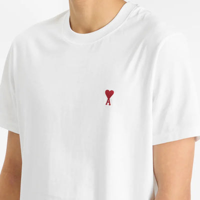 Ami Paris T Shirt Ami De Coeur White