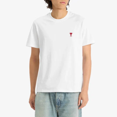 Ami Paris T Shirt Ami De Coeur White