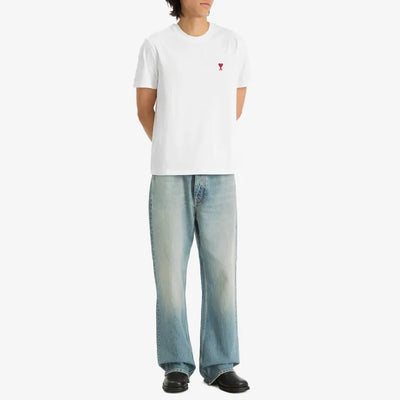 Ami Paris T Shirt Ami De Coeur White