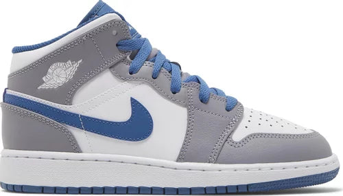 Nike Jordan 1 Mid Cement True Blue GS