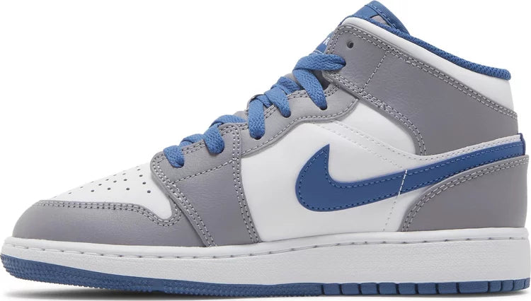 Nike Jordan 1 Mid Cement True Blue GS