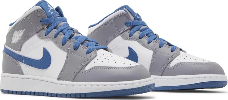 Nike Jordan 1 Mid Cement True Blue GS
