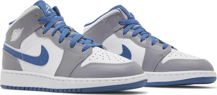 Nike Jordan 1 Mid Cement True Blue GS