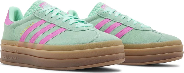 Adidas Gazelle Bold Pulse Mint Screaming Pink W – Flip Supply