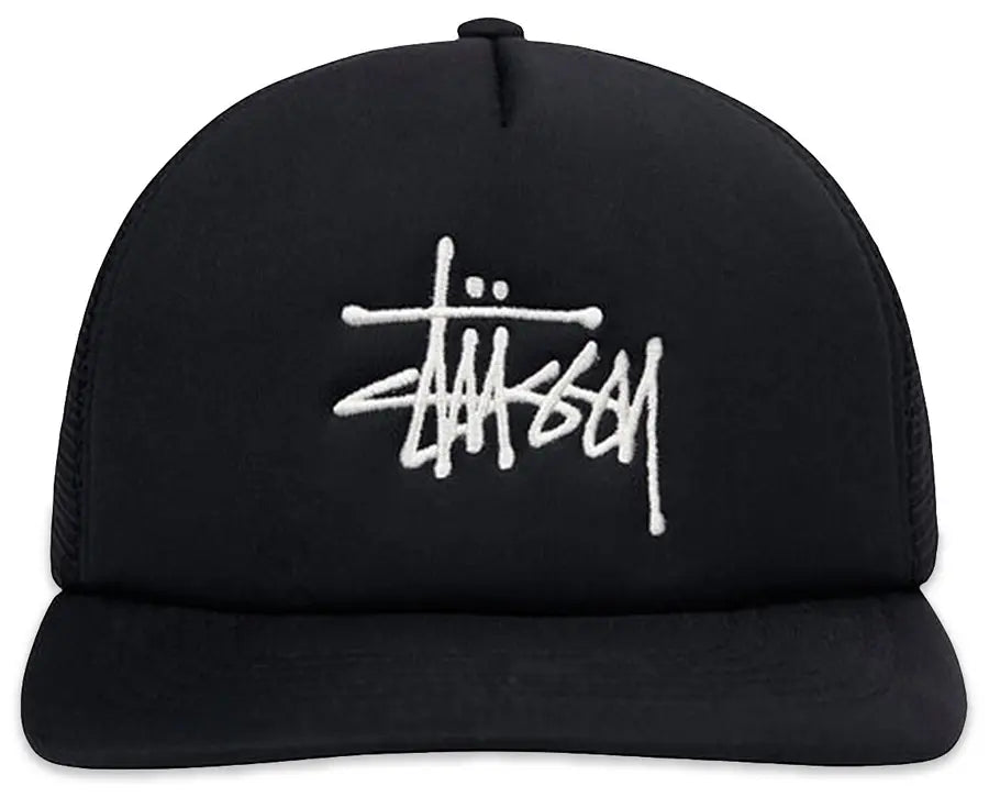 Stussy Cap Big Trucker Snapback Black