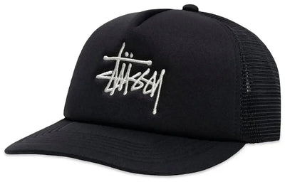 Stussy Cap Big Trucker Snapback Black