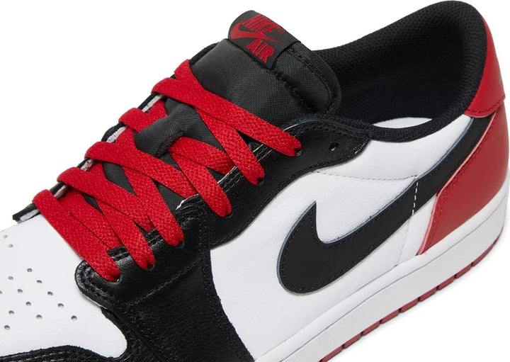Jordan 1 low black toe nike on sale