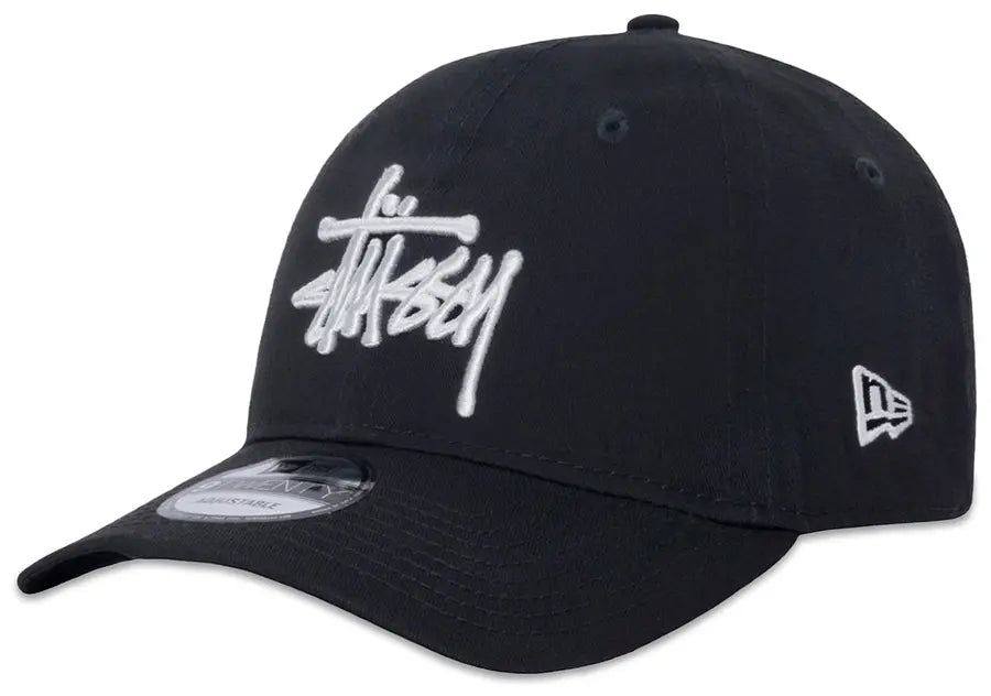 Stussy Cap New Era Basic Strapback Black