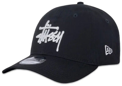 Stussy Cap New Era Basic Strapback Black