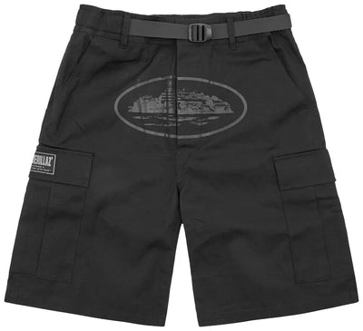 Corteiz Shorts Cargo Alcatraz Triple Black