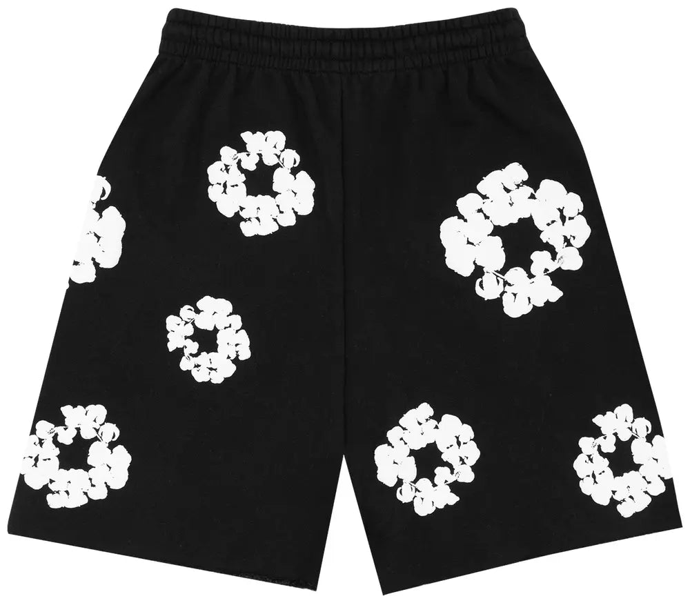 Denim Tears Shorts Cotton Wreath Black