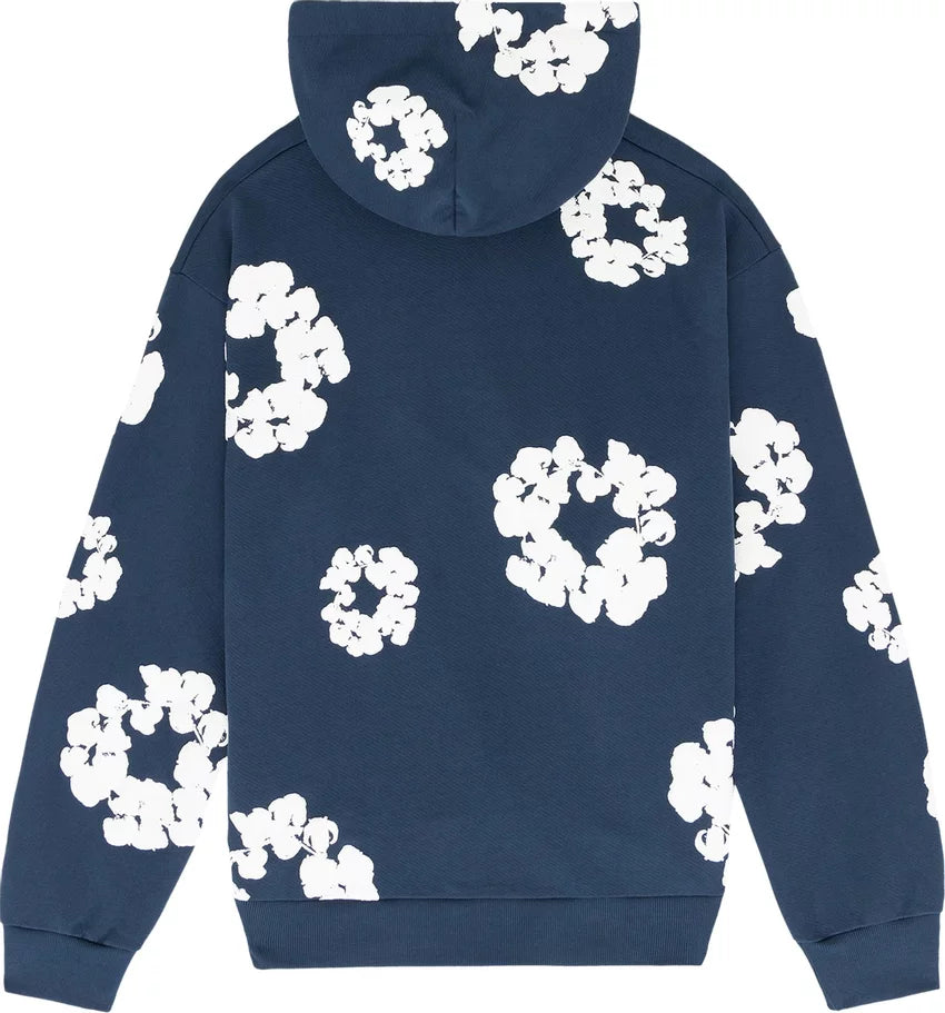 Denim Tears Hoodie Cotton Wreath Navy