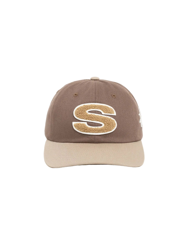 Stussy Snapback Cap Chenille Brown