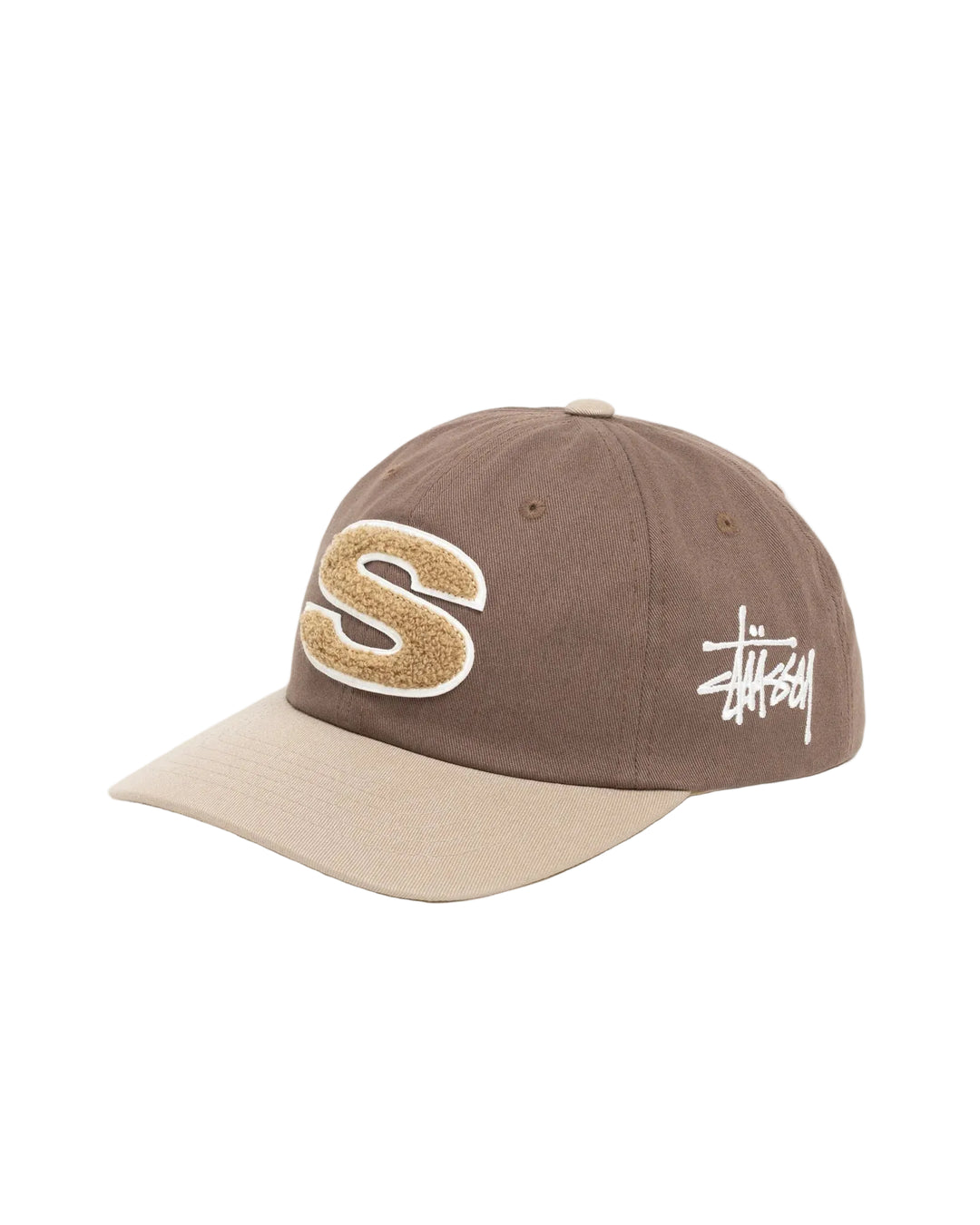 Stussy Snapback Cap Chenille Brown