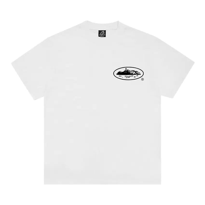 Corteiz T Shirt OG Island Alcatraz White