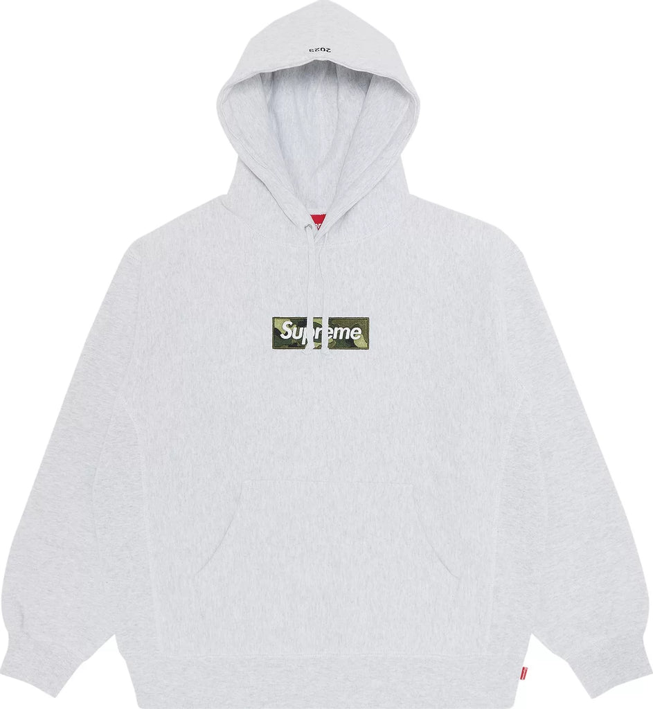 Supreme Hoodie Box Logo Grey Camo FW23 Flip Supply