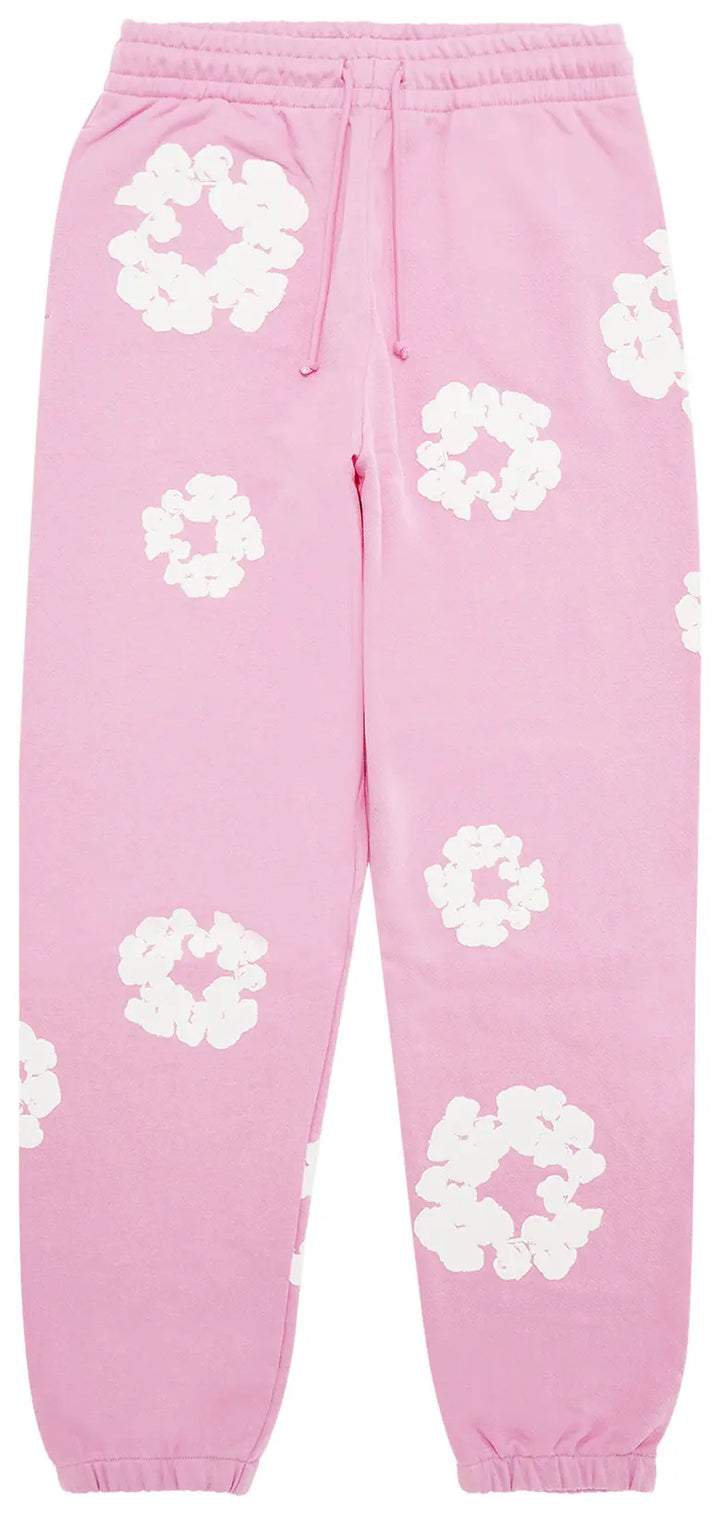 Denim Tears Sweatpants Cotton Wreath Pink