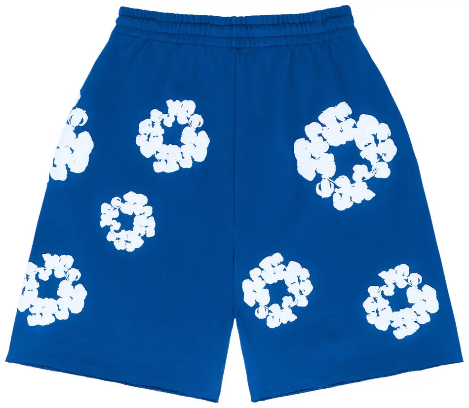 Denim Tears Shorts Cotton Wreath Royal Blue