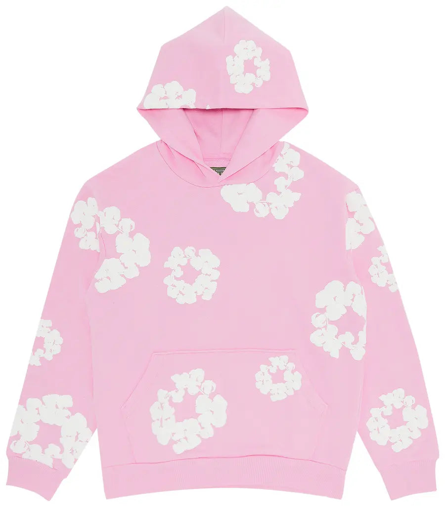 Denim Tears Hoodie Cotton Wreath Pink