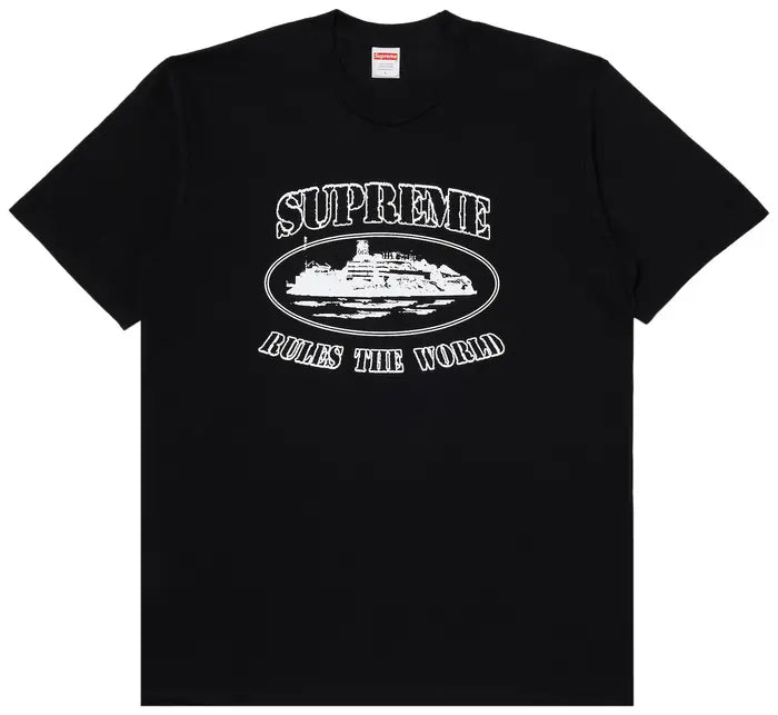 Supreme x Corteiz Rules The World T Shirt Black
