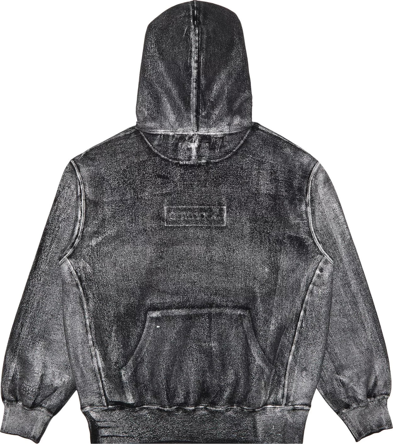 Supreme Hoodie MM6 Maison Margiela Foil Box Logo Black