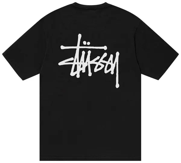 Stussy T Shirt Basics Pigment Dyed Black