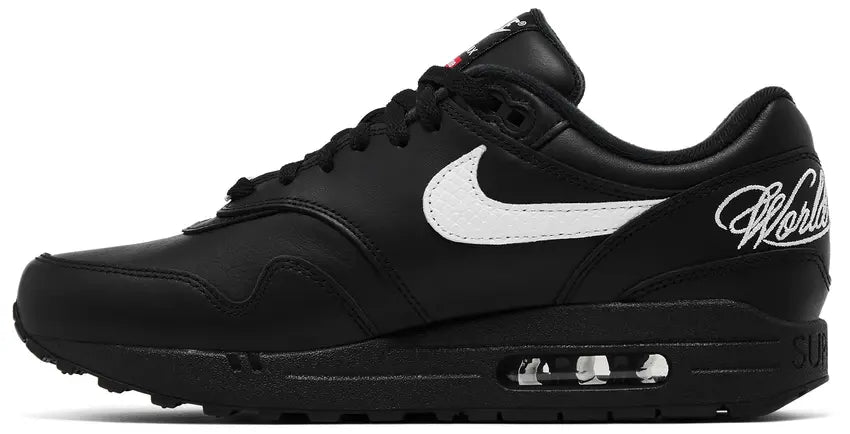 Nike Air Max 1 x Supreme 87 SP Black White – Flip Supply