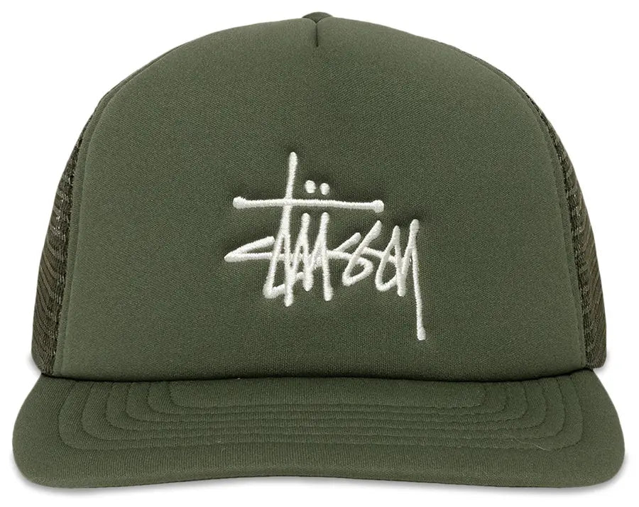 Stussy Cap Big Trucker Snapback Green